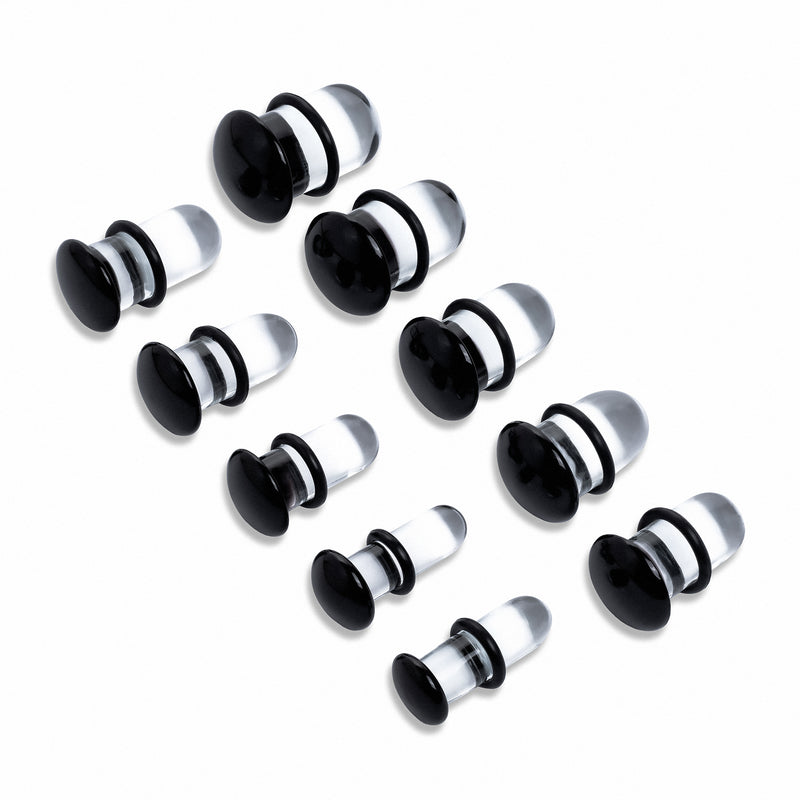 Kit de Stretching en verre transparent et noir