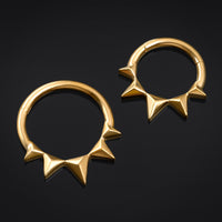 Septum Clicker, or, à pointes, titane ASTM F136