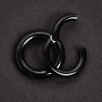 Septum-Clicker, Schwarz, G23 Titan, Große Gauge-Größen