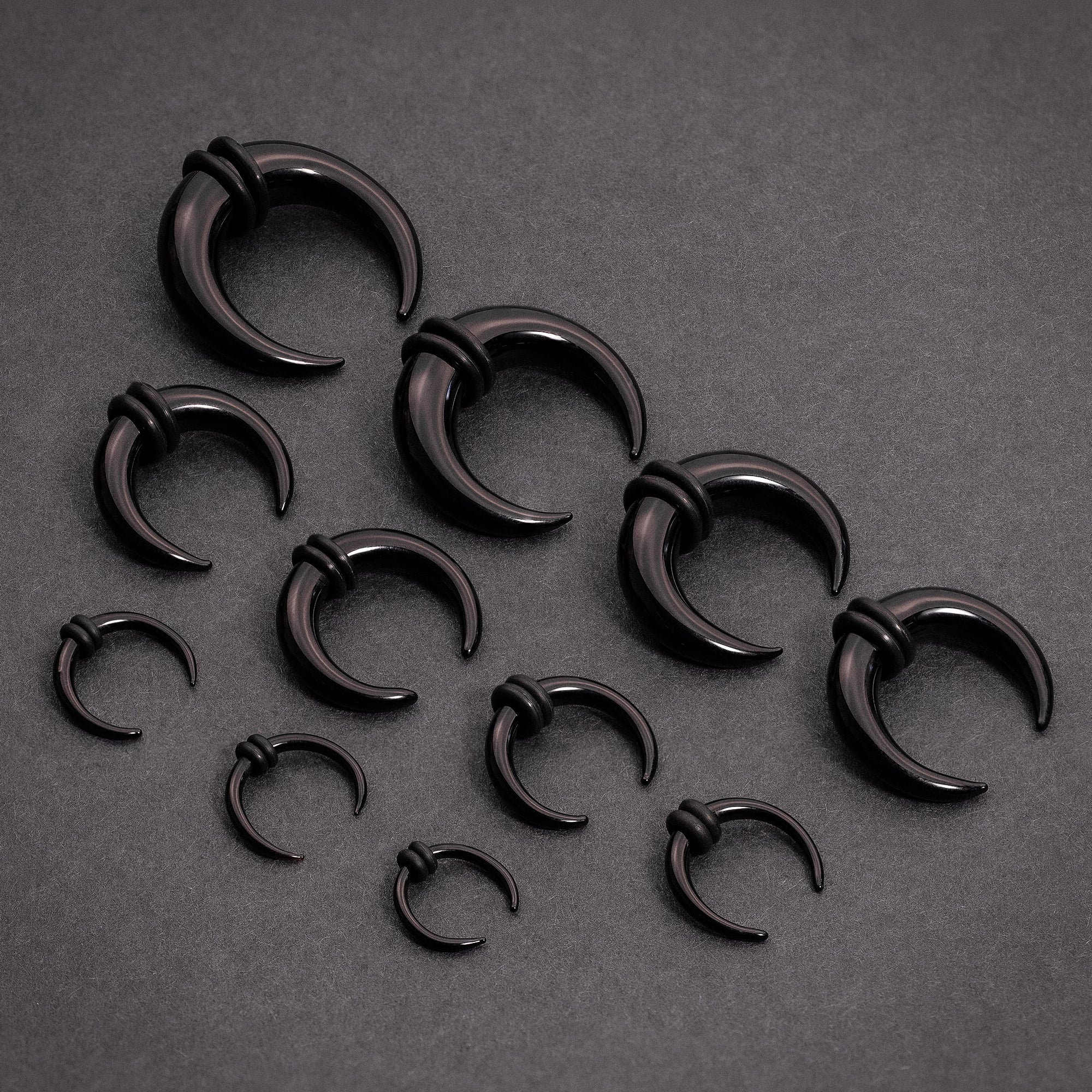Black Hypoallergenic Glass Septum Pincher Kit