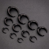 Kit pince septum en verre hypoallergénique noir