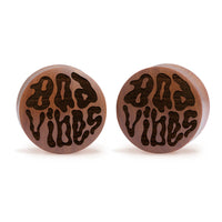 Plug Bad Vibes / Gauge - Saba Wood | Double flare convexe