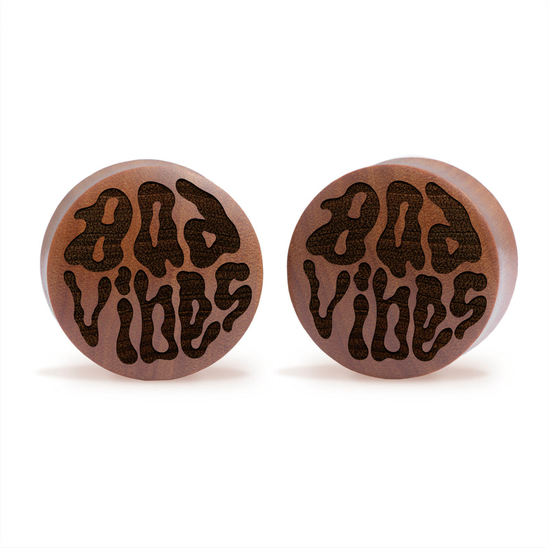Plug Bad Vibes / Gauge - Saba Wood | Double flare convexe