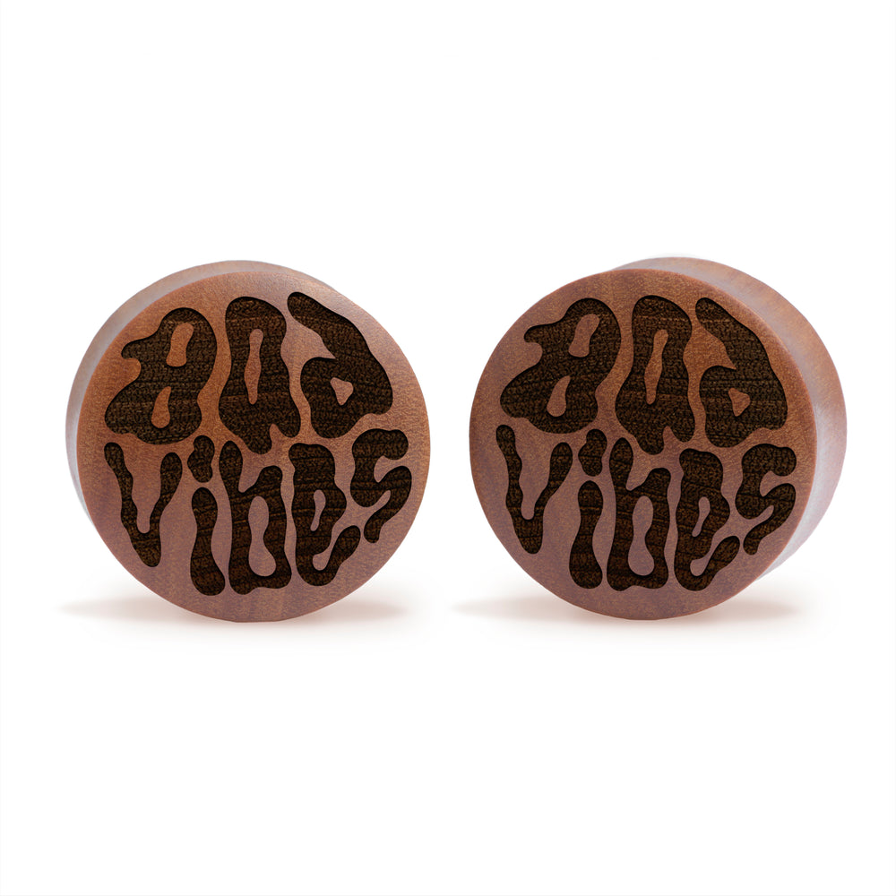 Bad Vibes Plug / Gauge - Saba-Holz | Konvexe Double Flare