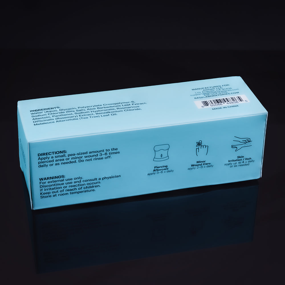 Base Laboratories Piercing Aftercare Saline Gel - Base Laboratories Piercing Aftercare Saline Gel