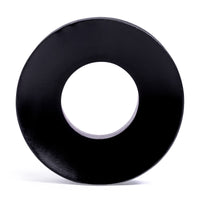 Tunnel d'oreille concave en bois d'ébène noir