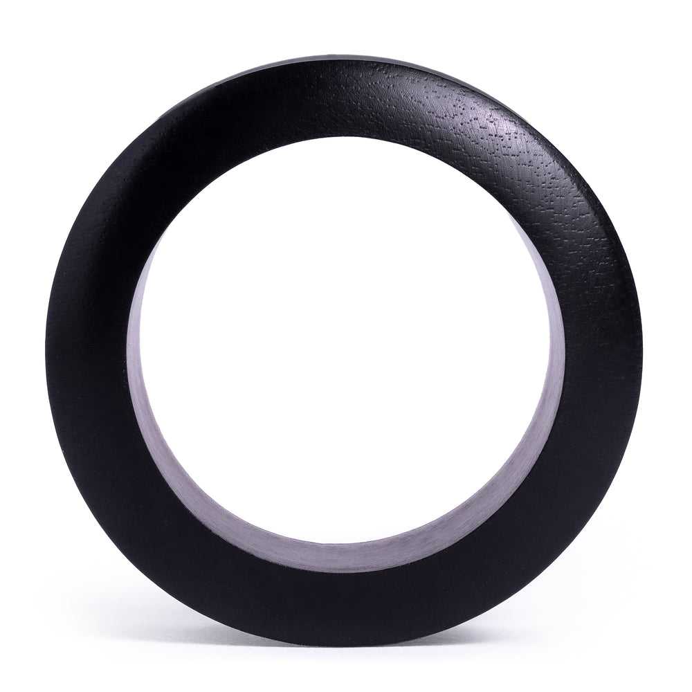 Black Ebony Wood Tunnel - Double Flare Wooden Ear Plugs / Gauges in 8mm (0g) - 30mm (1.18")