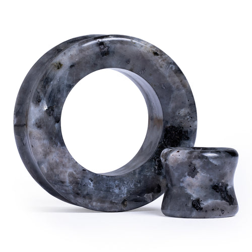Black Labradorite Double Flare Tunnel / Plug / Gauge