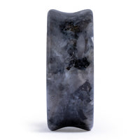 Tunnel double flare en labradorite noire / Plug / Gauge