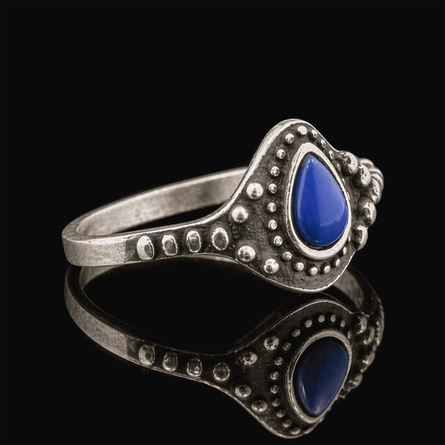 Blue Raindrop Ring