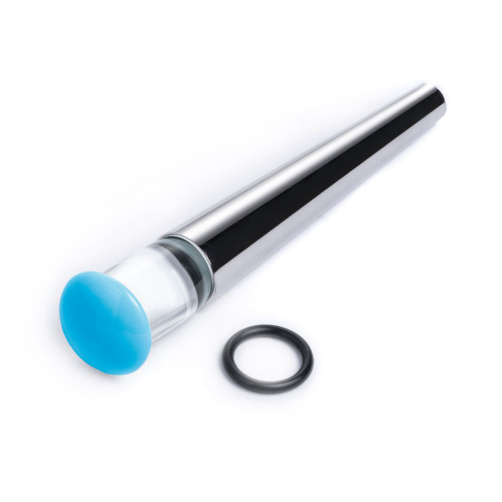 Beginners Ear Stretching Kit for Ears - 22 Piece Pack - Includes Surgical Steel Tapers & Clear - Blue Glass Plug / Gauge - Starter Pack of Metal Ear Stretchers from 14g to 00g