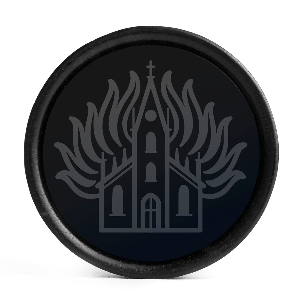 
Church Plug / Gauge – Schwarzes Inlay Ebenholz | Konvexe Double Flare
