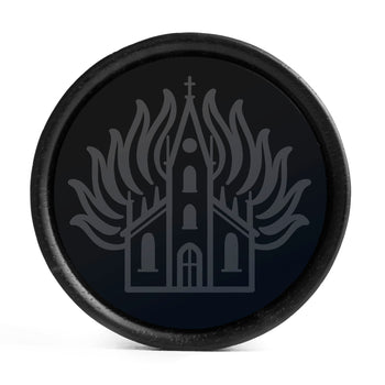 Church Plug / Gauge - Black Inlay Ebony Wood | Convex Double Flare