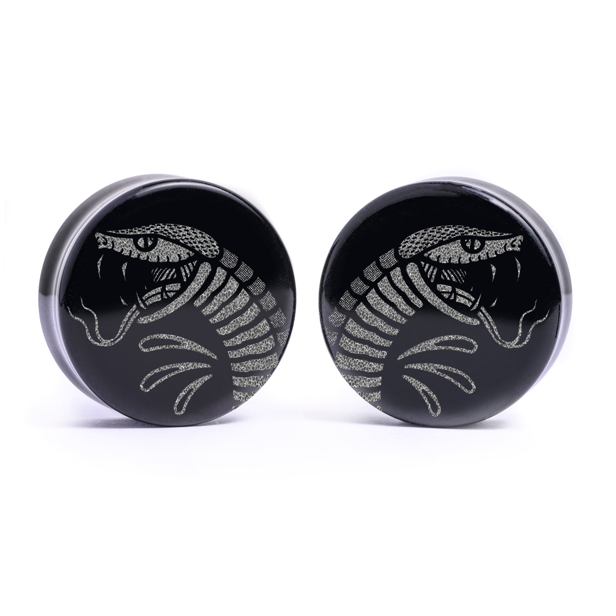 Spiked Hoop Steel Ear Weights - Pair