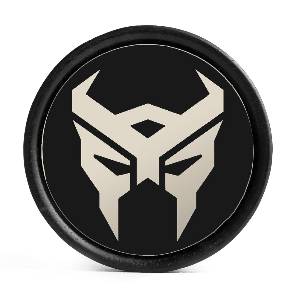 Transformers Terrorcon Plug / Gauge - Ivory & Black Inlay Ebony Wood | Convex Double Flare Pair Pair - Lasered To Order In House At Custom Plugs HQ