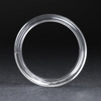 Clear Glass Double Flare Ear Tunnel