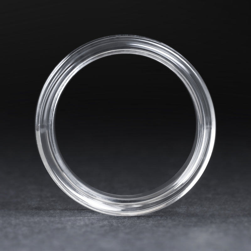Clear Glass Double Flare Ear Tunnel