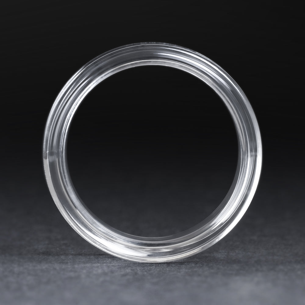 Clear Glass Double Flare Ear Tunnel - Double Flare Glass Ear Plugs / Gauges in 10mm (00g), 20mm (13/16th), 30mm (1.18")