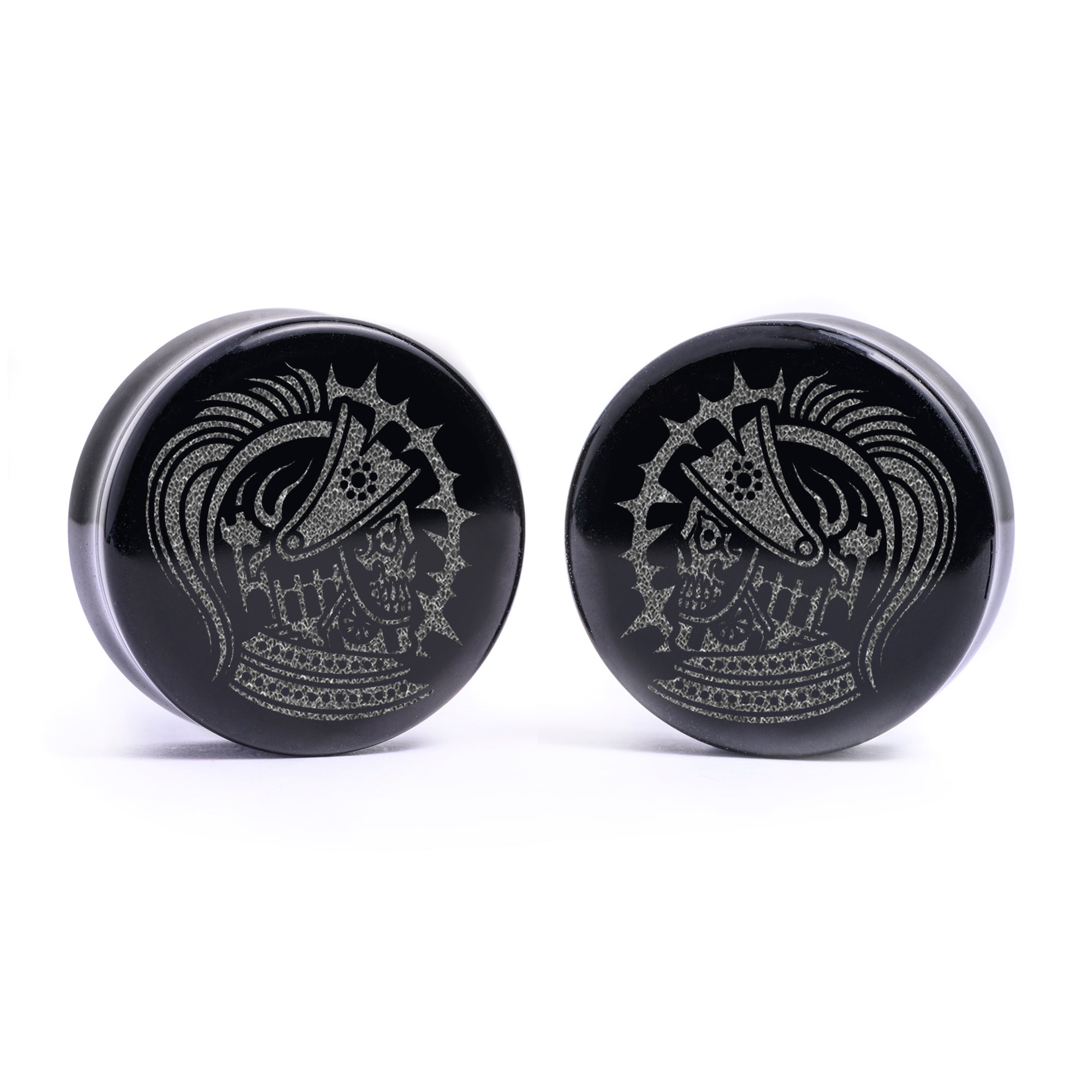 Snowflake Plug / Gauge - Saba Wood | Flat Faced Double Flare