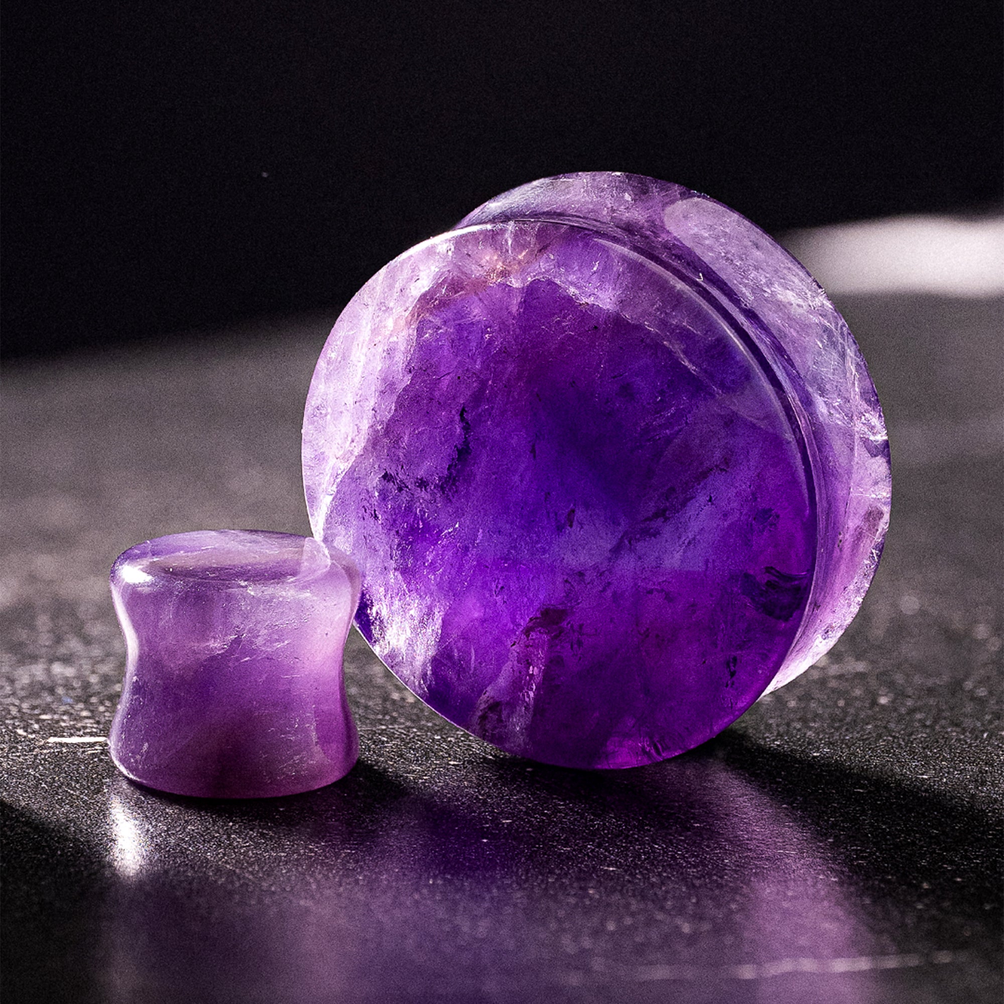 Amethyst Stone Plug / Gauge