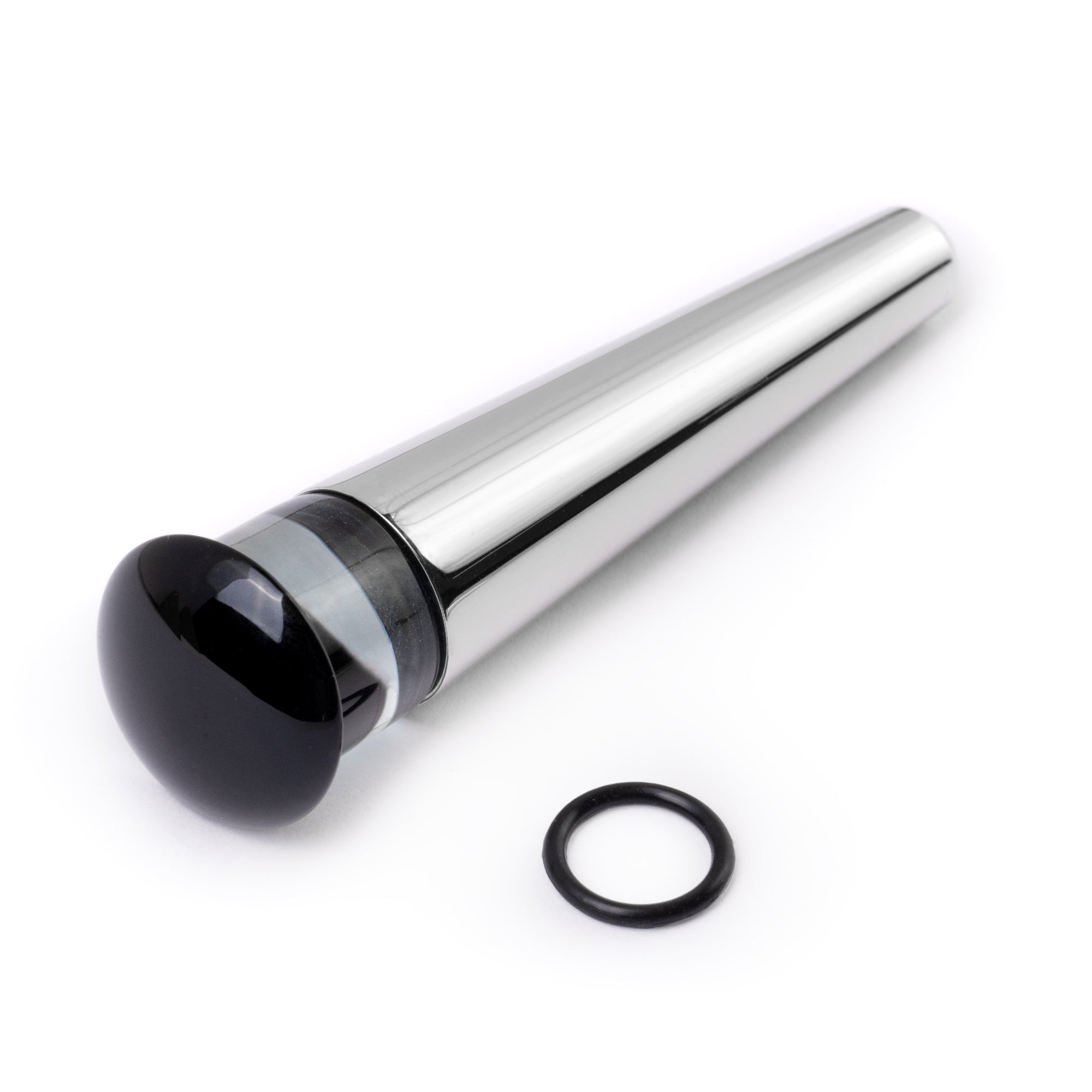 Big Size Ear Stretching Kit, Surgical Steel Taper & Clear Black Glass Plug / Gauge - 18 Piece