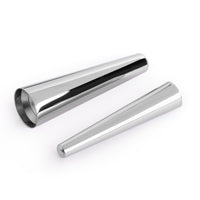 Kit d'étirement d'oreille grande taille, Taper en acier chirurgical & Plug / Gauge en verre noir transparent - 12 pièces