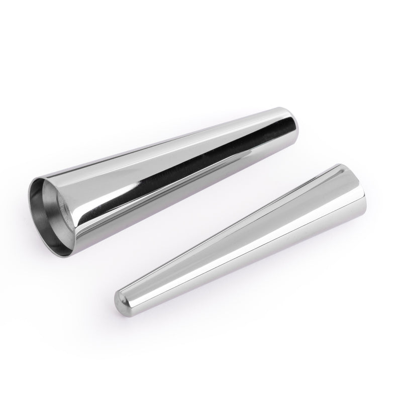 Kit d'étirement d'oreille grande taille, Taper en acier chirurgical & Plug / Gauge en verre noir transparent - 12 pièces