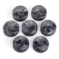 Plug / Gauge en pierre de labradorite noire