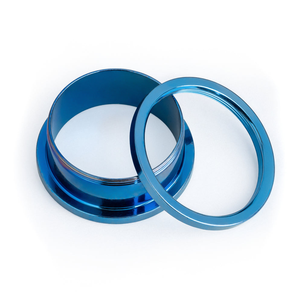 Blue Screwback Stainless Steel Tunnel - Metal Ear Plugs in 6mm (2g) - 30mm (1.18") Gauge Sizes