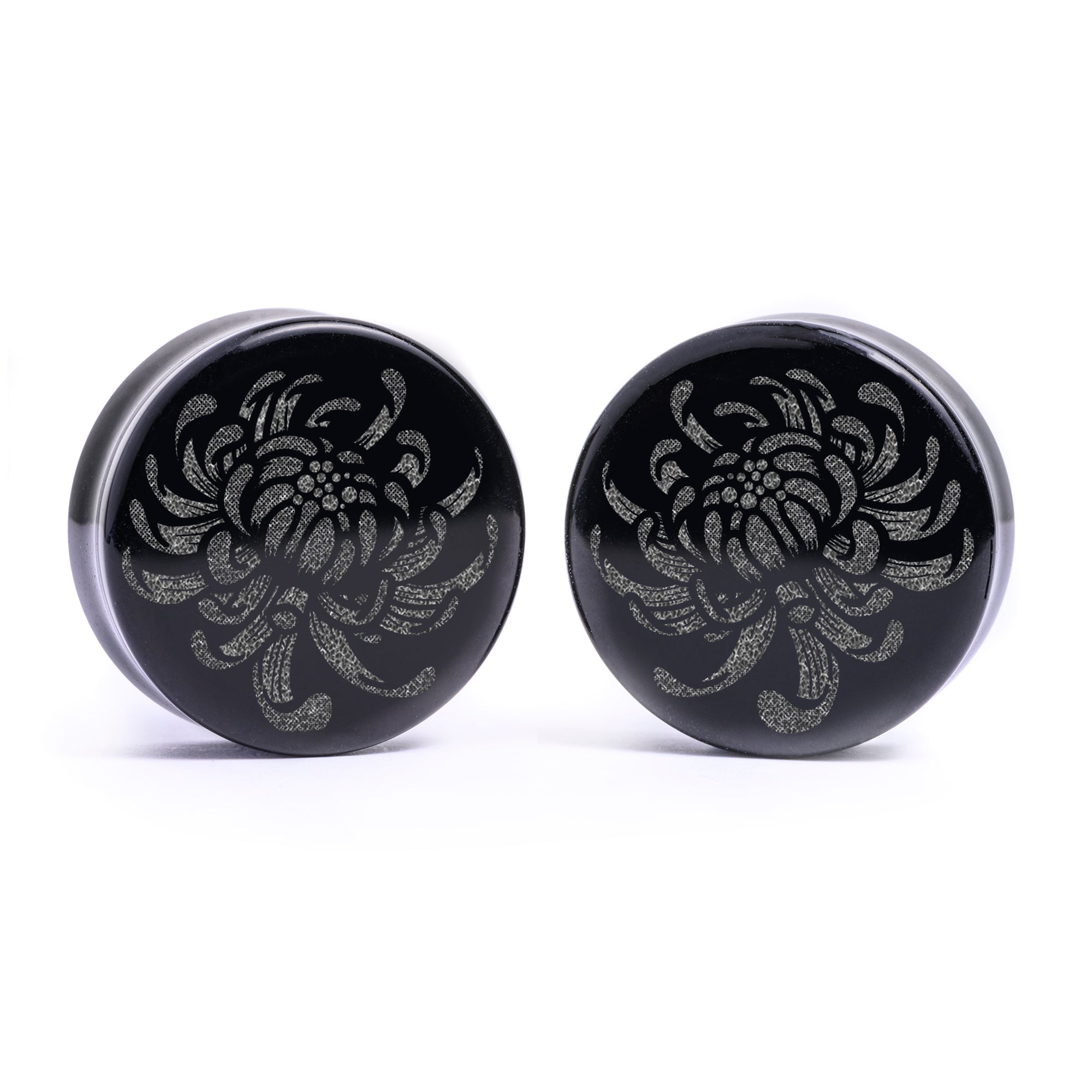 occult Black Onyx & Silver Bird Claw Earrings (Pair)
