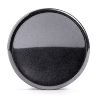 Plug d'oreille pour Stretching, pierre d'hématite concave à double collerette / Jauge