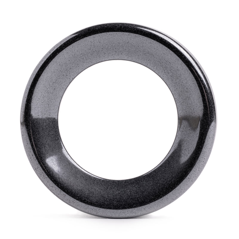 Tunnel d’oreille concave en pierre d’hématite, double évasement / Plug / calibre