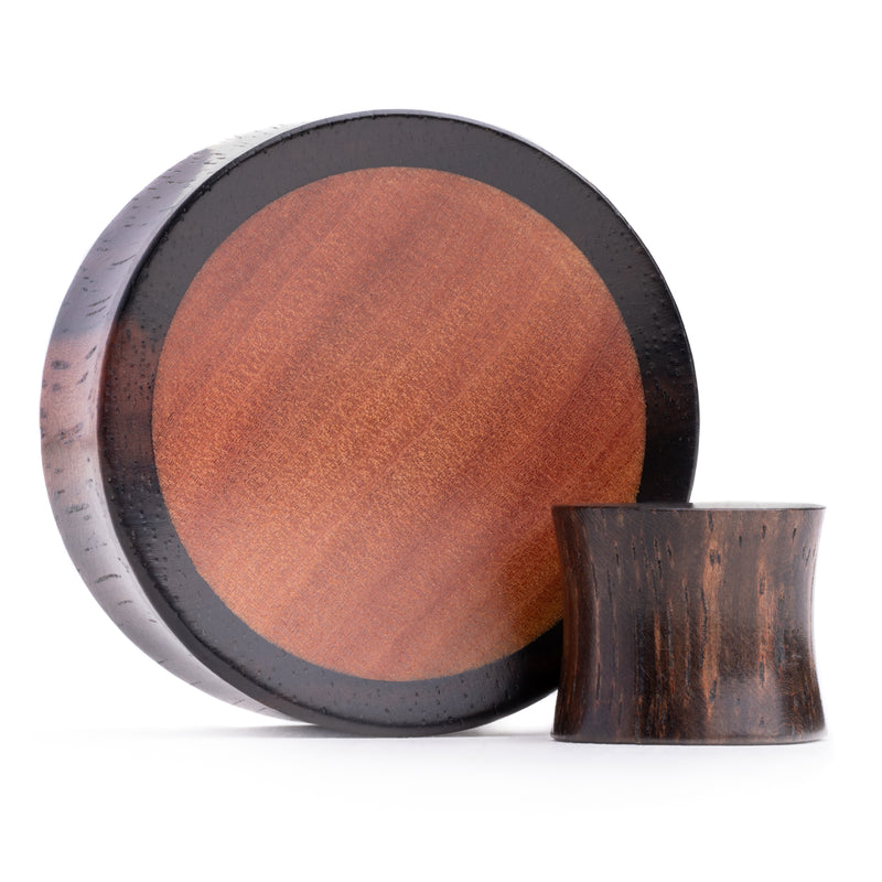 Ebony And Saba Wood Plugs For Stretched Ears
