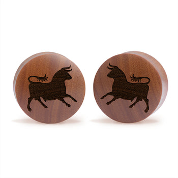 Caesars Legion Logo Plug / Tunnel - Saba-Holz | Konvexe Double Flare