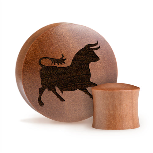 Caesars Legion Logo Plug / Tunnel - Saba-Holz | Konvexe Double Flare