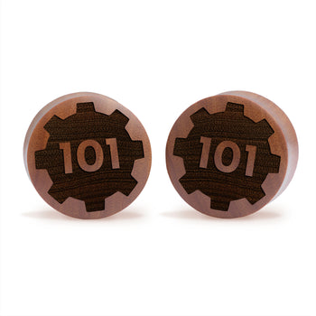 Hallo, ich bin Insert Words Plug / Gauge - Saba-Holz | Konvexe Double Flare