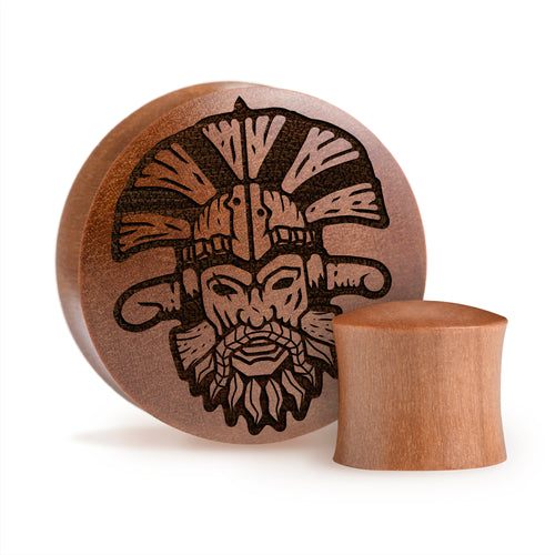 Shrek Plug / Gauge - Saba Holz | Konvexer Doppel-Flare