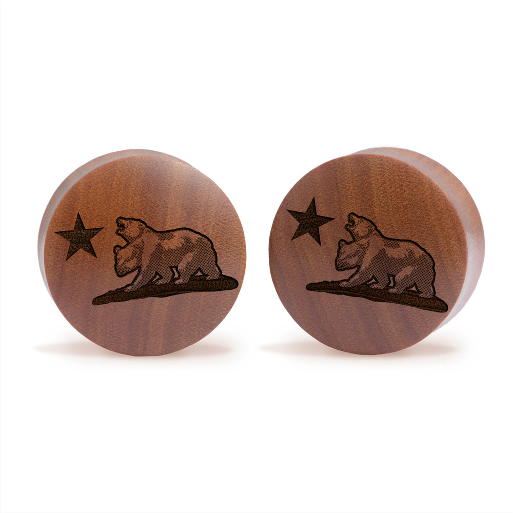 Shrek Plug / Gauge - Saba Holz | Konvexer Doppel-Flare