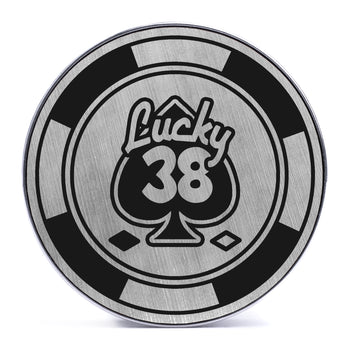 Guy wearing classy Saba Abalone - Keyhole Ear Weights (Pair)