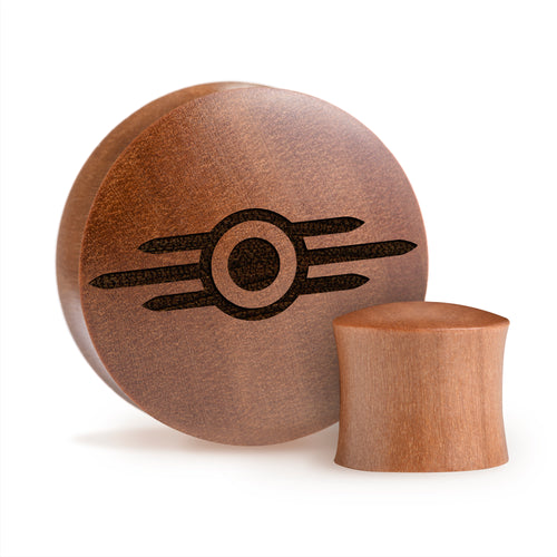 Shrek Plug / Gauge - Saba Holz | Konvexer Doppel-Flare