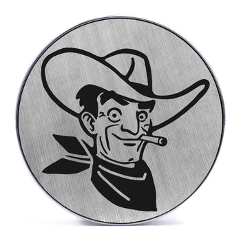 Guy wearing classy Saba Abalone - Keyhole Ear Weights (Pair)