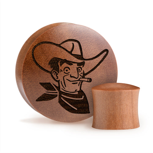 Shrek Plug / Gauge - Saba Holz | Konvexer Doppel-Flare