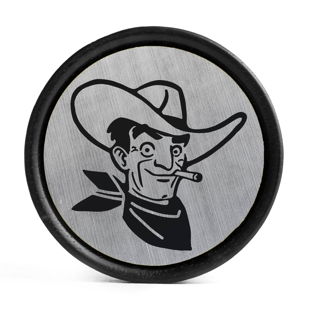 Victor Plug / Gauge - Brushed Silver & Black Inlay Ebony Wood | Convex Double Flare - Lasered To Order In House At Custom Plugs HQ