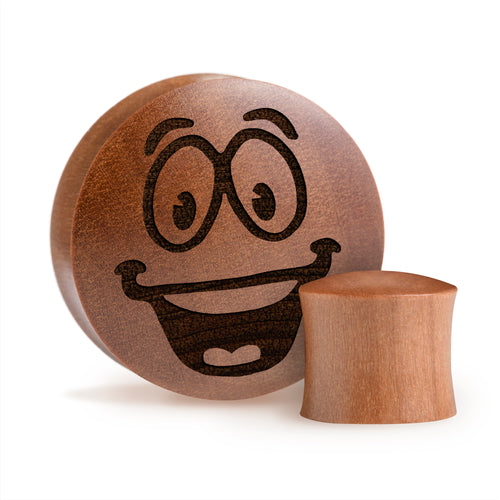 Shrek Plug / Gauge - Saba Holz | Konvexer Doppel-Flare