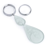 Boucles d'oreilles plug à pampille Mush-Moon double goutte en acrylique givré