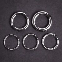 Septum clicker, argent, anneau de taureau, titane G23