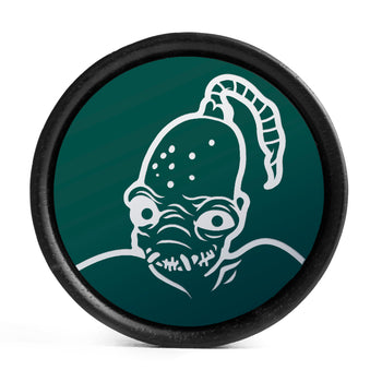 Seigaiha Pattern Plug / Gauge - Clear Glass | Flat Faced Double Flare