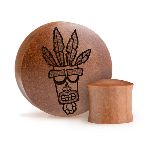 Aku Aku Plug / Gauge - Saba Wood | Convex Double Flare