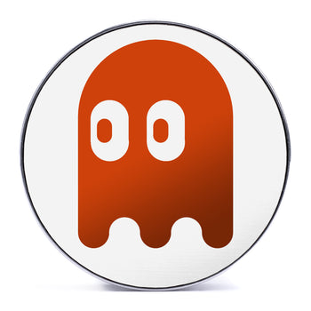 Clyde Ghost - Orange & White Inlay Steel Screw Back / Plug / Gauge