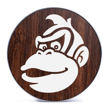 Donkey Kong - Walnut & White Inlay Steel Screw Back / Plug / Gauge